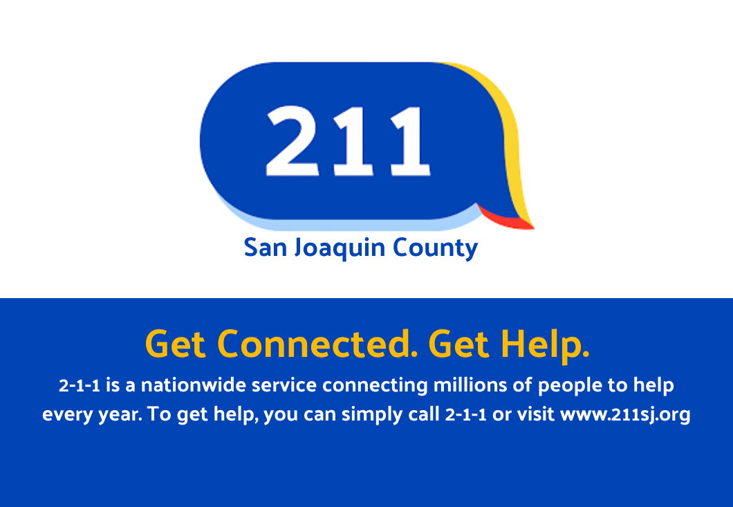 211 San Joaquin County Front Page Promo Banner